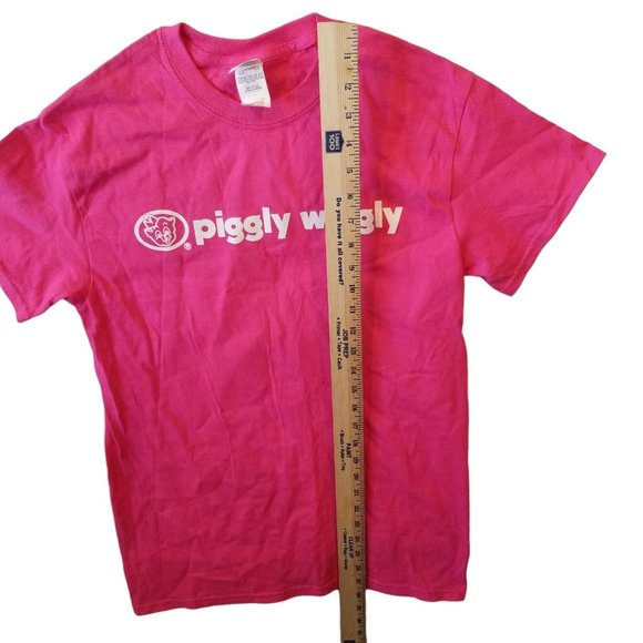 Piggly Wiggly Shirt Unisex Size Small Pig Pink Green Grocery Store Tennessee - Picture 6 of 10